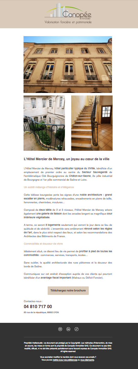 Réhabilitation de l'hotel Mercier à Chalon-sur-Saone
